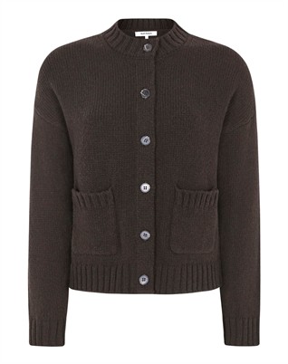 SRTimo Cardigan Strik - Coffee Bean Melange